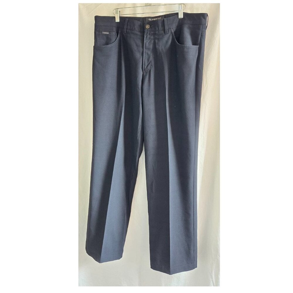 Alberto Pants Men's 38 x 31 Dress Pants Black Poland Comfort fit